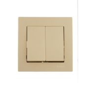 Выключатель двойной VESNA зол. LEZARD 742-3688-101