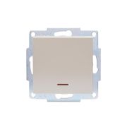 Выключатель 1-кл. СП Vesna с индикацией механизм жемчуж./бел. перламутр. LEZARD 742-3088-111