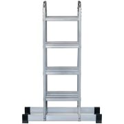 Лестница-трансформер четырехсекционная 4х4 13.2кг алюм. FIT 65450