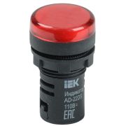 Лампа светосигнальная AD22DS d22мм 24В AC/DC красн. KARAT IEK BLS10-ADDS-024-K04