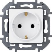 Розетка 1-м СП Inspiria 16А IP20 250В 2P+E немецк. стандарт механизм бел. IEK 673720