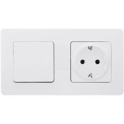 Выключатель 1-кл. Inspiria 10А IP20 250В 10AX механизм бел. IEK 673600