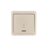 Переключатель проходной 1-кл. 1п ОП Viola 10А IP20 с подсветкой крем. LEZARD 751-0300-114