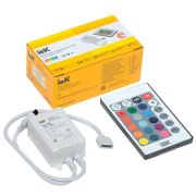 Контроллер с ПДУ ИК RGB 3 канала 12В 2А 72Вт IEK LSC1-RGB-072-IR-20-12-W