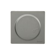 Розетка 1-м ОП LETO с заземл. с крышкой LETO ПБТ платина LEZARD 752-3500-123B