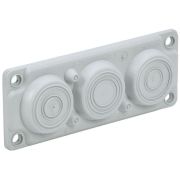 Ввод кабельный мембранный 6 отверстий d6-59мм IP65 сер. TITAN IEK TI-00D-MC-006-65